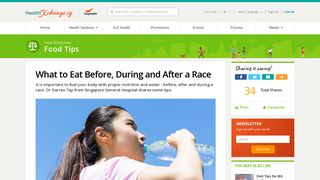 
                            8. What to Eat Before, During and After a Race - HealthXchange