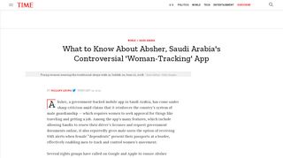
                            13. What to Know About Absher, Saudi Arabia's ... - Time ...