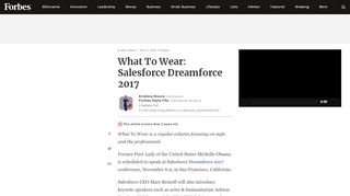 
                            4. What To Wear: Salesforce Dreamforce 2017 - Forbes