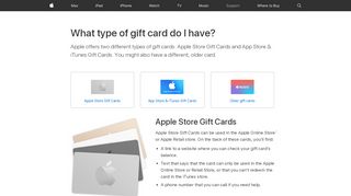 
                            11. What type of gift card do I have? - Apple Support