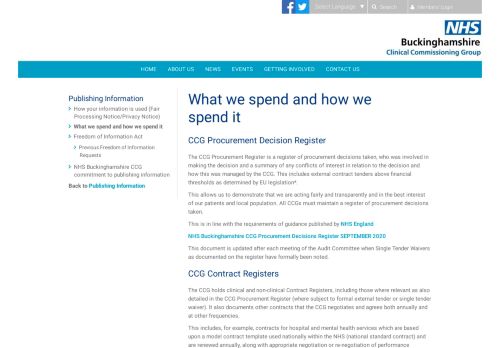 
                            8. What we spend and how we spend it | Buckinghamshire CCG