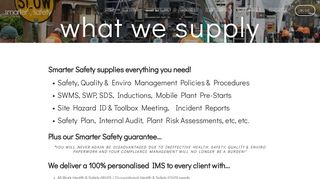 
                            4. What We Supply — Smarter Safety safety quality enviro swms risk ...