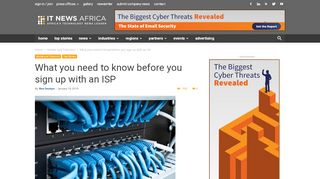 
                            7. What you need to know before you sign up with an ISP - IT News Africa