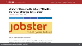 
                            9. Whatever Happened to Jobster? Now It's the Power of Career ...