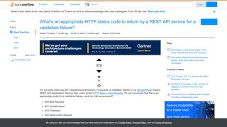 
                            1. What's an appropriate HTTP status code to return by a REST API ...