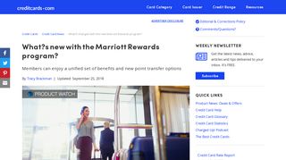 
                            8. What's changed with the new Marriott Rewards program? - Credit Cards