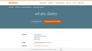 
                            3. whats-dates Kündigungsadresse und Kontaktdaten - Aboalarm