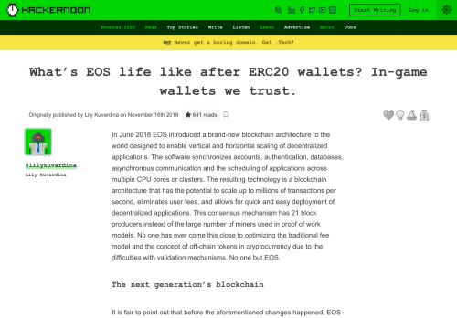 
                            11. What's EOS life like after ERC20 wallets? In-game wallets we trust.