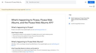 
                            9. What's happening to Picasa, Picasa Web Albums ... - Google Support