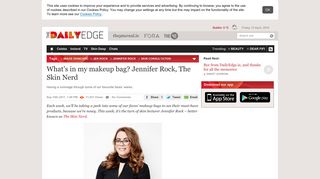 
                            6. What's in my makeup bag? Jennifer Rock, The Skin Nerd · The Daily ...