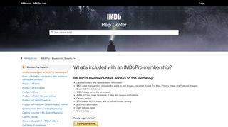 
                            10. What's included with an IMDbPro membership? - IMDb | Help