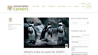 
                            13. What's it like to work for WWF? (and how to get a job with ...