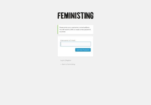 
                            8. What's my password? - Feministing