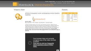 
                            12. What's New - Havelock Investments
