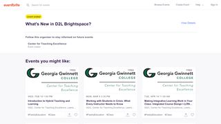 
                            6. What's New in D2L Brightspace? Tickets, Wed, Jan 16, 2019 at 1:00 ...