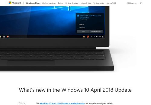 
                            12. What's new in the Windows 10 April 2018 Update - Windows Blog