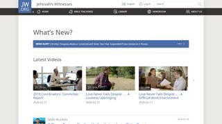 
                            4. What's New? | JW.ORG | Jehovah's Witnesses' Official Website