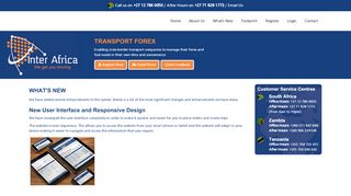 
                            6. What's New - Transport Forex