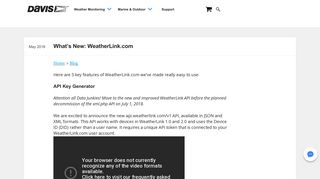 
                            11. What's New: WeatherLink.com | Davis Instruments