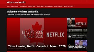 
                            11. What's on Netflix - Your guide to the latest and greatest on ...