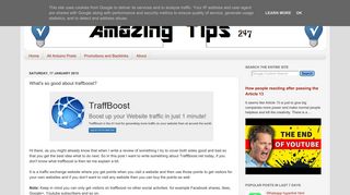 
                            10. What's so good about traffboost? « Amazing Tips247