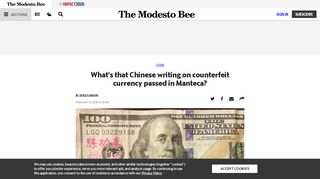 
                            13. What's that Chinese writing on funny money passed in Manteca ...