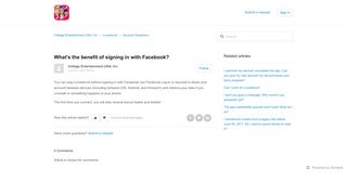 
                            5. What's the benefit of signing in with Facebook? – Voltage ...