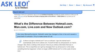 
                            8. What's the Difference Between Hotmail.com, Msn.com, Live.com and ...