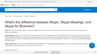 
                            1. What's the difference between Skype, Skype Meetings, and Skype for ...
