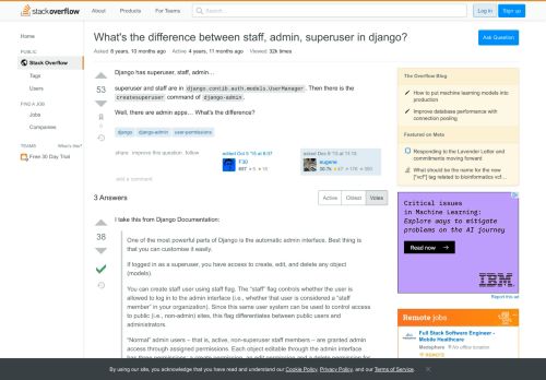 
                            8. What's the difference between staff, admin, superuser in django ...