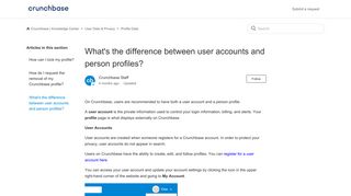 
                            5. What's the difference between user accounts and person profiles ...