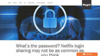 
                            11. What's the password? Netflix login sharing may not be as common as ...