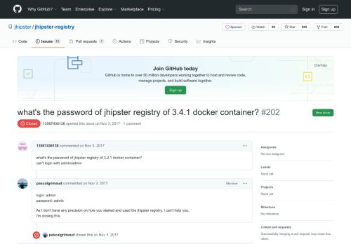 
                            4. what's the password of jhipster registry of 3.4.1 docker container ...