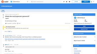 
                            4. Whats the root/superuser password? : elementaryos - Reddit
