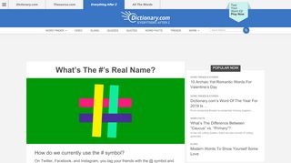 
                            6. What's The #'s Real Name? - Everything After Z by Dictionary.com