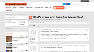 
                            5. What's wrong with Sage One Accounting? | UK Business Forums