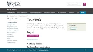 
                            1. What's You@York? - Study at York, University of York