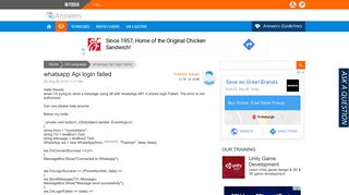 
                            12. whatsapp Api login failed - C# Corner