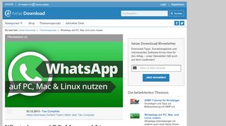 
                            9. WhatsApp auf PC, Mac und Linux nutzen | heise Download