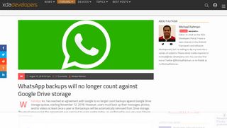 
                            10. WhatsApp backups will no longer count against Google Drive storage