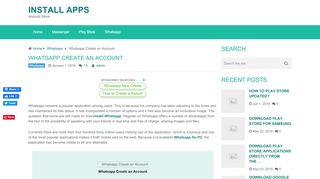 
                            9. Whatsapp Create an Account | | Install Apps