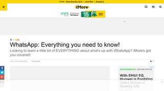
                            13. WhatsApp: Everything you need to know! | iMore