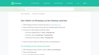
                            2. WhatsApp FAQ - Dein Telefon mit WhatsApp auf dem Desktop verbinden
