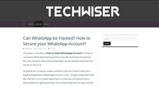 
                            9. WhatsApp Hack !! Can your WhatsApp From Getting Hacked?