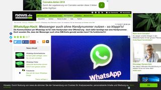 
                            5. WhatsApp-Hack: Messenger auch ohne Handynummer nutzen - so ...