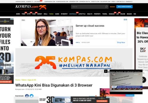 
                            7. WhatsApp Kini Bisa Digunakan di 3 Browser - Kompas.com