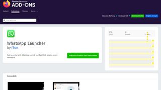 
                            11. WhatsApp Launcher – Get this Extension for ? Firefox (en-US)