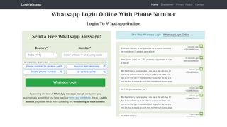 
                            10. Whatsapp Login Online With Phone Number - LoginWassap