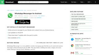 
                            13. WhatsApp Messenger for Android - Free download and software ...
