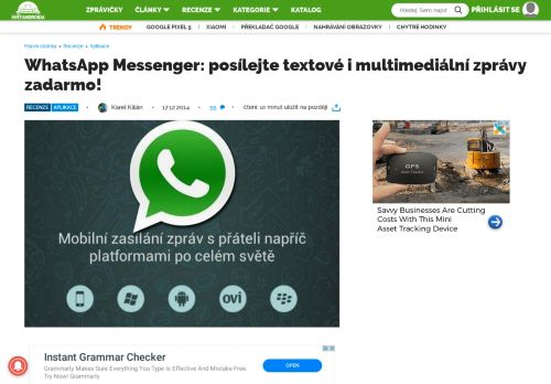 
                            5. WhatsApp Messenger: posílejte zprávy zadarmo! - Svět Androida